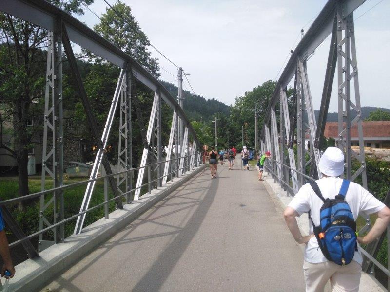 obloukový most v Borači přes řeku Svratku