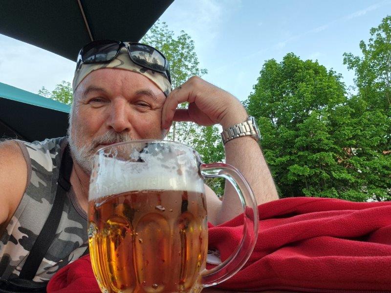 konečně pivo po 26km